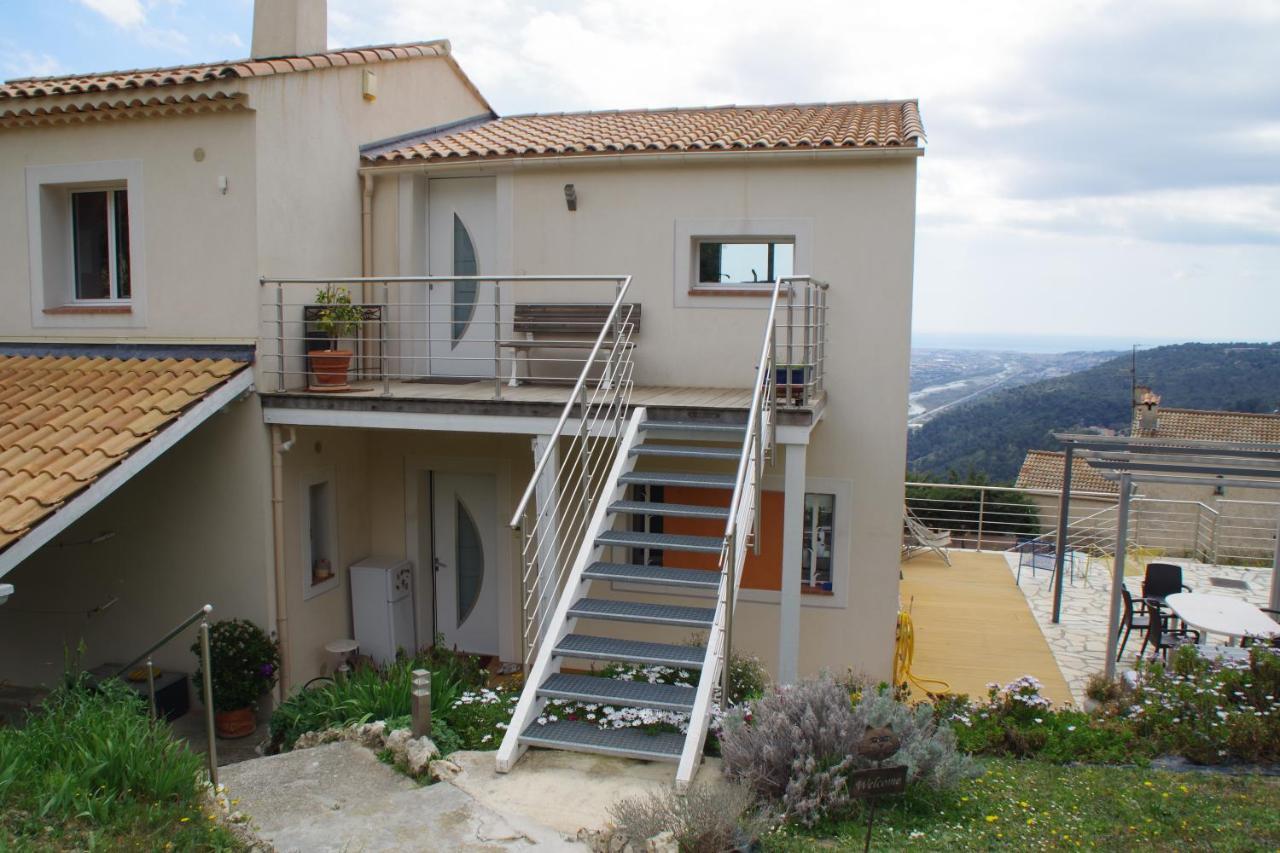 3 Pieces Dans Le Ciel Appartement Gattières Buitenkant foto