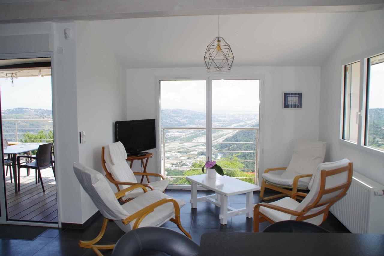 3 Pieces Dans Le Ciel Appartement Gattières Buitenkant foto